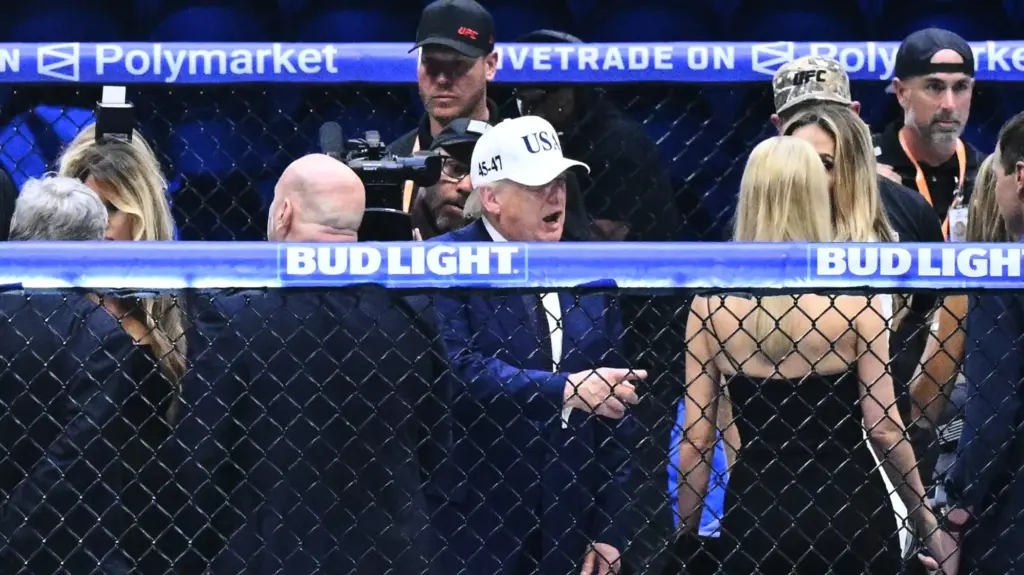 Trump in UFC Octagon