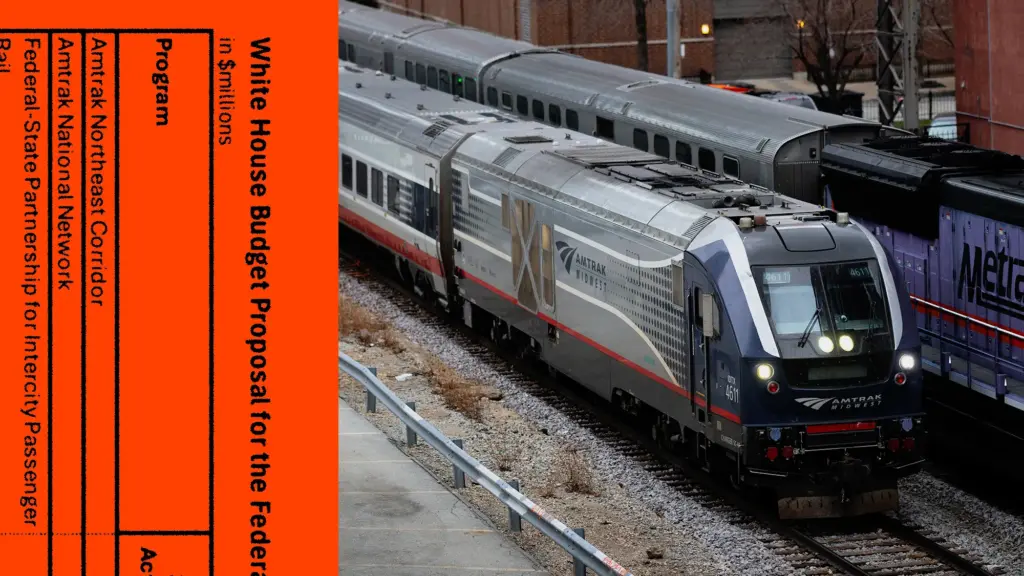 A split image containing text and a photograph. On the left, a vertical orange banner features black text rotated 90 degrees counterclockwise, reading