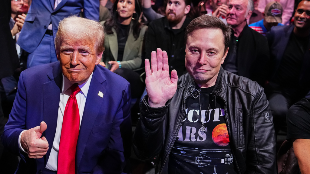 Elon Musk, wearing an